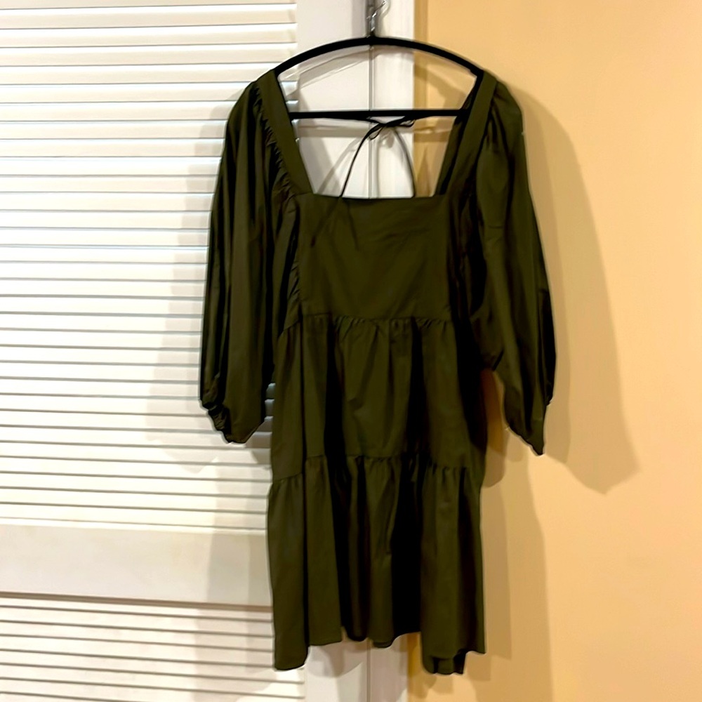 NWT : A New Day xxl army green midi dress.